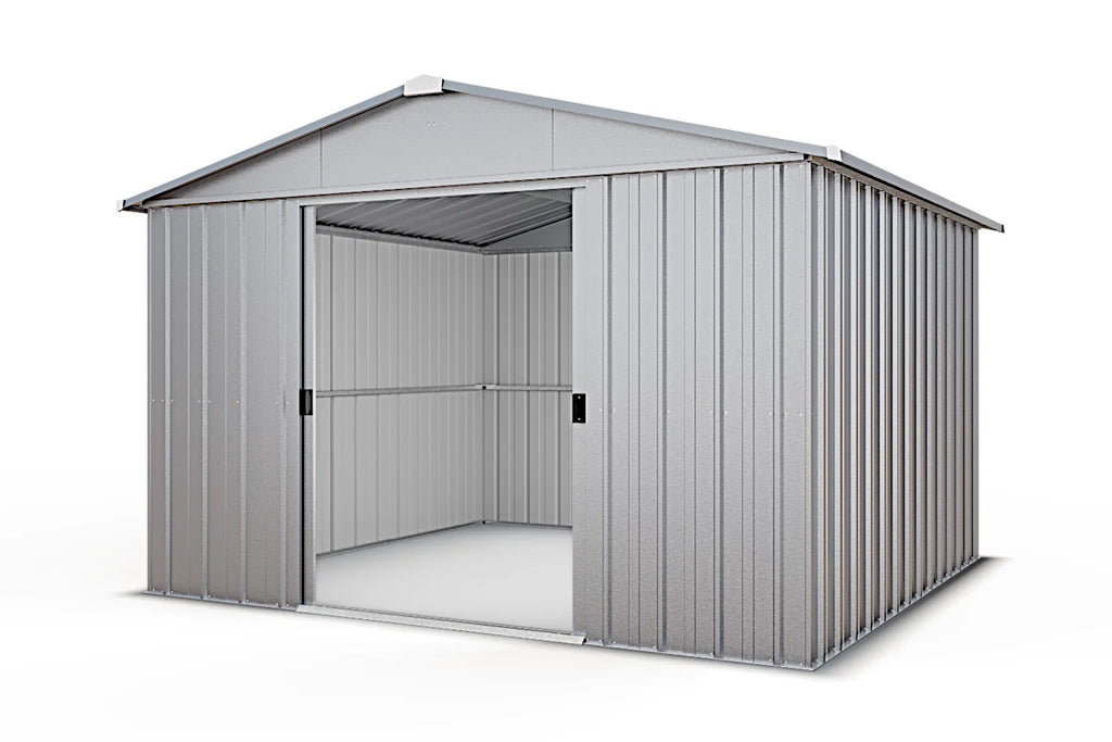 Yardmaster 10ft x 8ft Apex Metal Garden Shed – Galvanised Steel