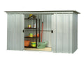 Yardmaster 10ft x 4ft Pent Metal Garden Shed – Silver