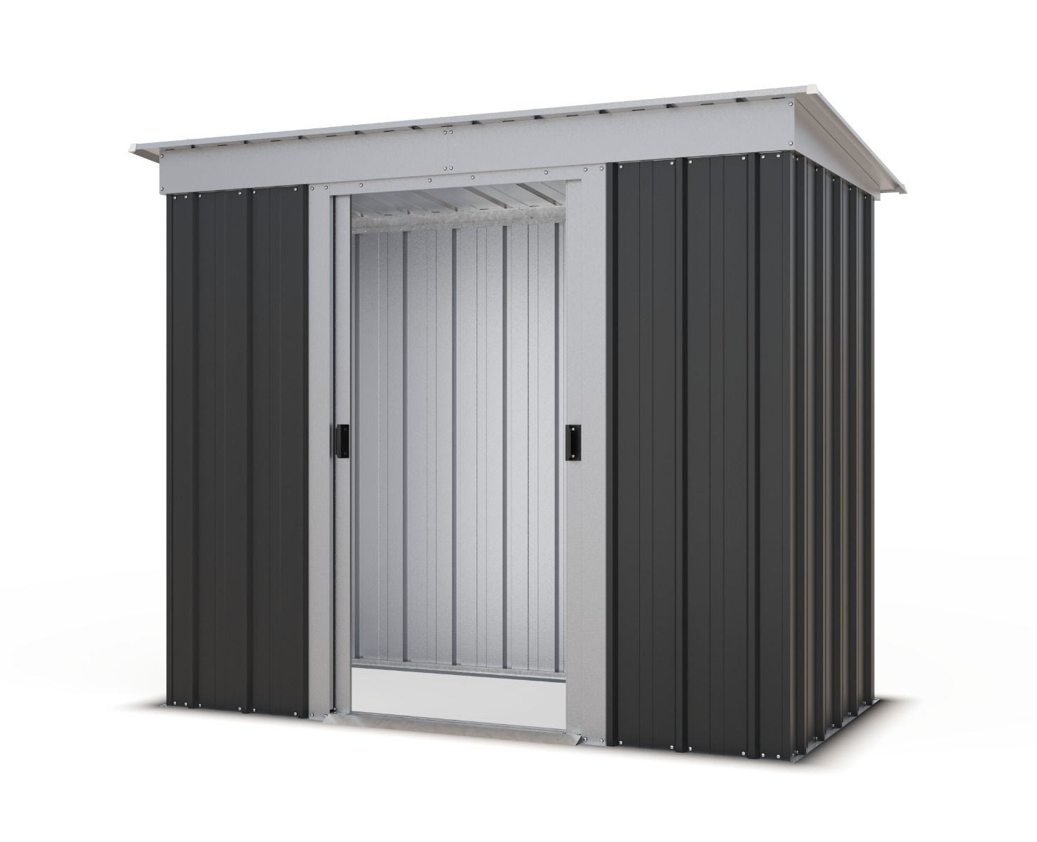 Yardmaster 6x4 Pent Metal Garden Shed – Anthracite