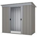 Yardmaster 6x4 Pent Metal Garden Shed – Taupe