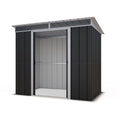 Yardmaster TopLight 8ft x 5ft Pent Metal Garden Shed – Anthracite