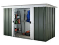 Yardmaster 10ft x 4ft Pent Metal Garden Shed – Emerald Green