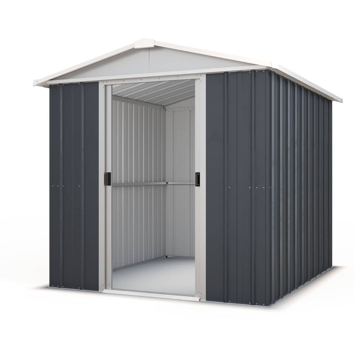 Yardmaster 6x4 Apex Metal Garden Shed – Anthracite