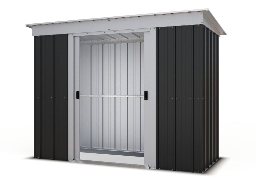 Yardmaster 8ft x 4ft Pent Metal Garden Shed – Anthracite