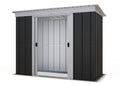 Yardmaster 8ft x 4ft Pent Metal Garden Shed – Anthracite